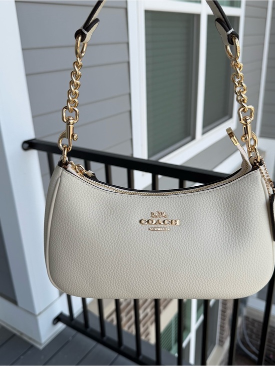 Coach Handbags - Coach Teri Leather white Shoulder Bag